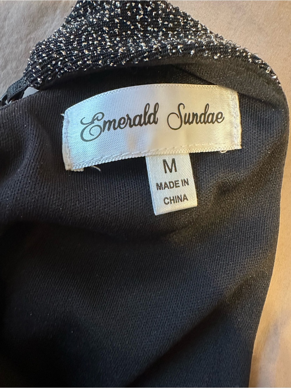 Emerald Sundae Mini Dress Womens Medium Silver Ruched Sleeveless Bodycon NWOT - Picture 3 of 7